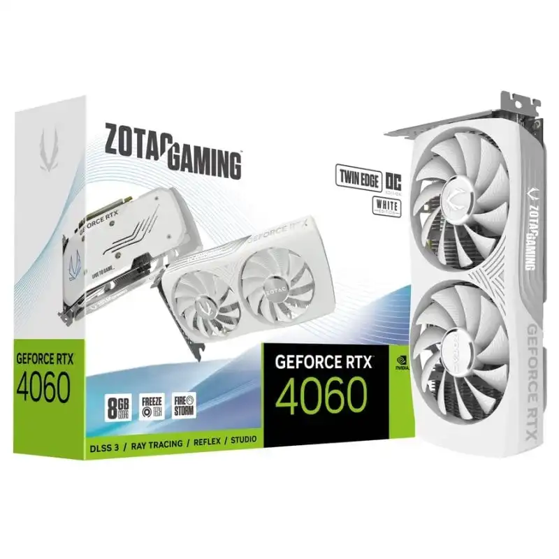 Zotac Gaming GeForce RTX 4060 Twin Edge OC White Edition 8GB GDDR6 DLSS3