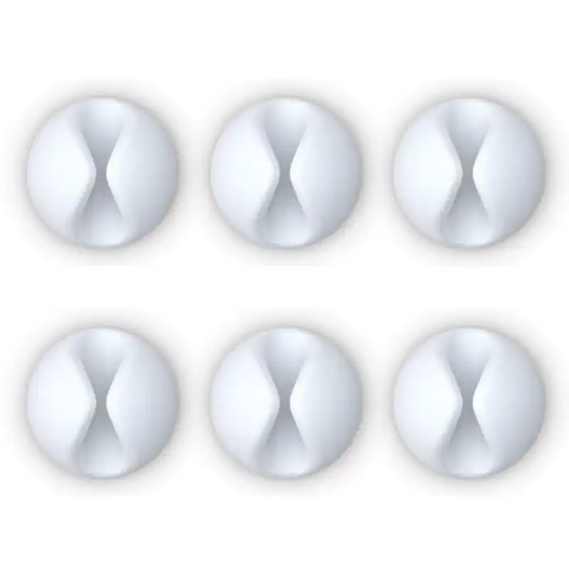 Bluelounge Cabledrop Pack 6 Organizador de Cables Blanco