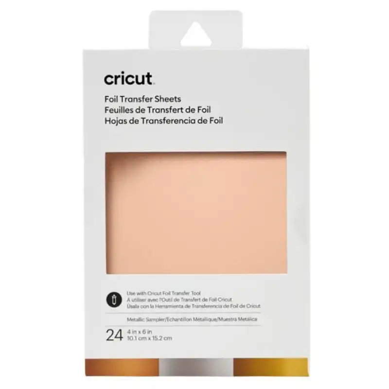Cricut Láminas de Transferencia Metalizadas 24 Unidades
