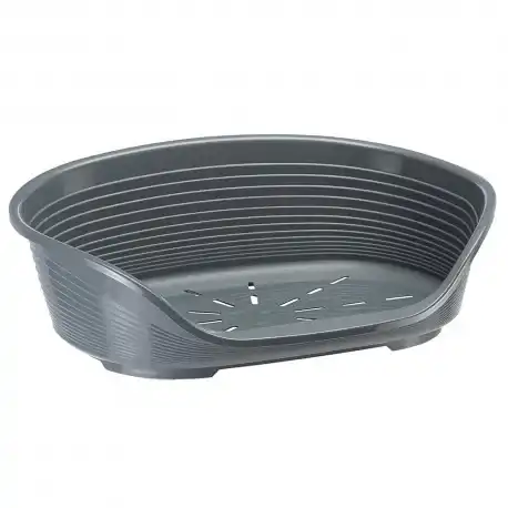 Ferplast Cama de Plástico para Perros y Gatos Color Gris, 61 x 45 x 21 cm - ferplast - Comparador de precios