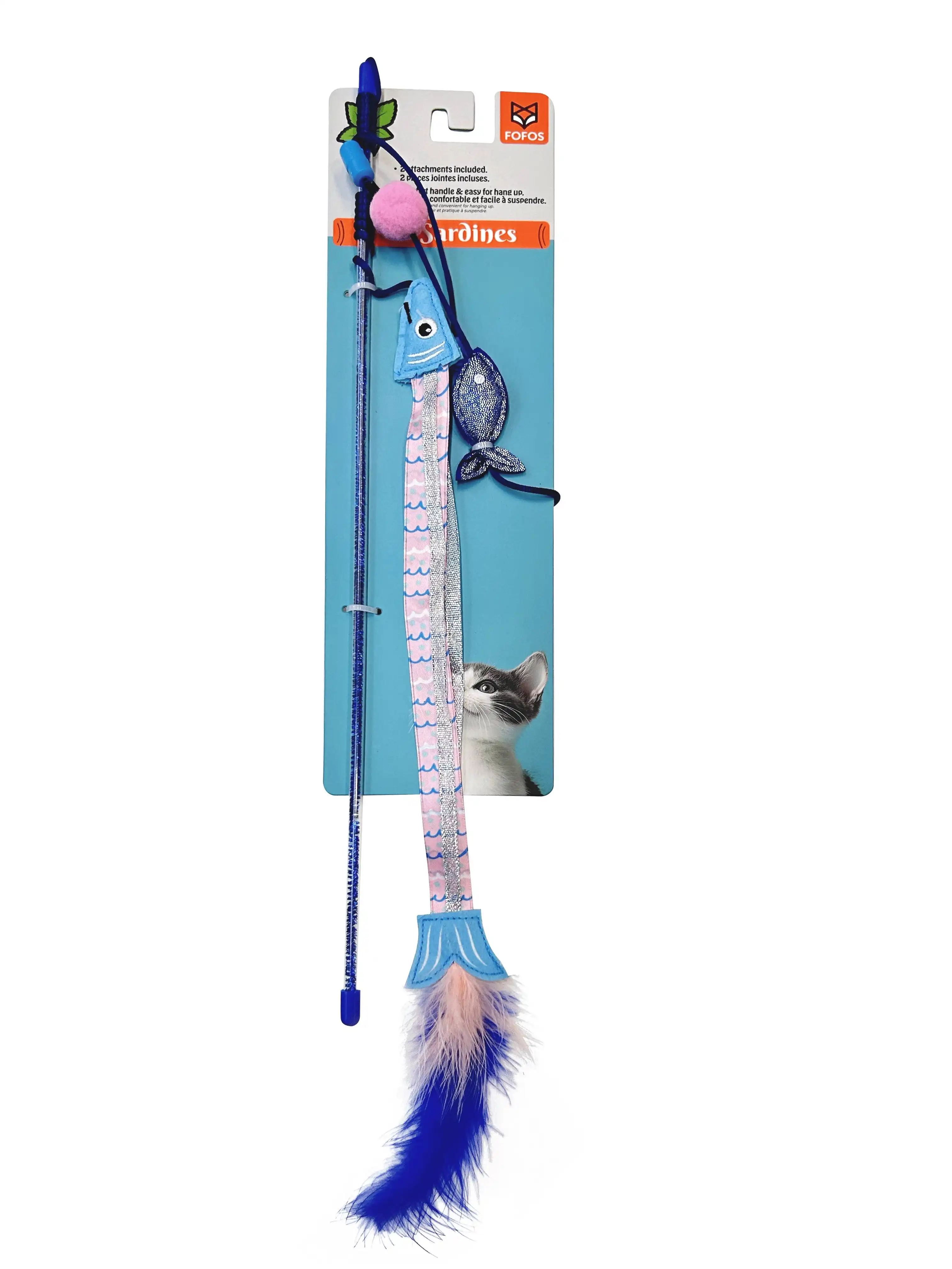 Fofos Caña interactiva sardina para gatos - 10 cm x 1.5 cm x 40 cm - Fofos - Comparador de precios