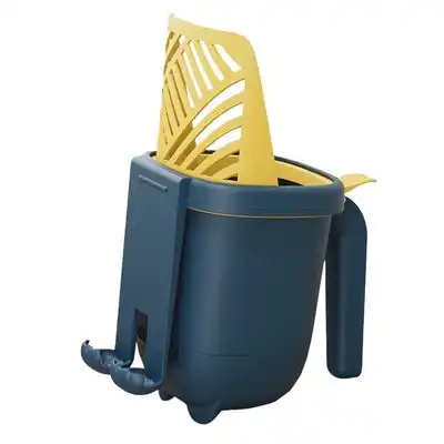 FurryFusion Pala para arena de gato con cubo de almacenamiento - Azul amarillento - Furry Fusion - Comparador de precios