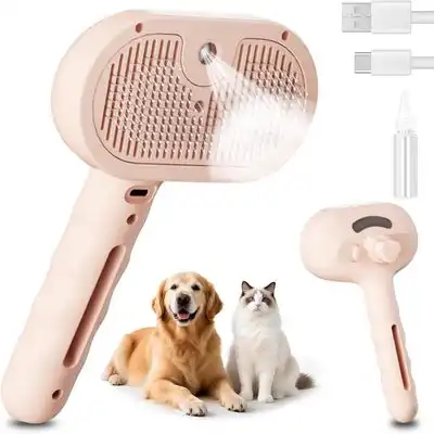 MCBOSON Cepillo de vapor 4 en 1 rosa - 1 artículo - Mcboson - Comparador de precios