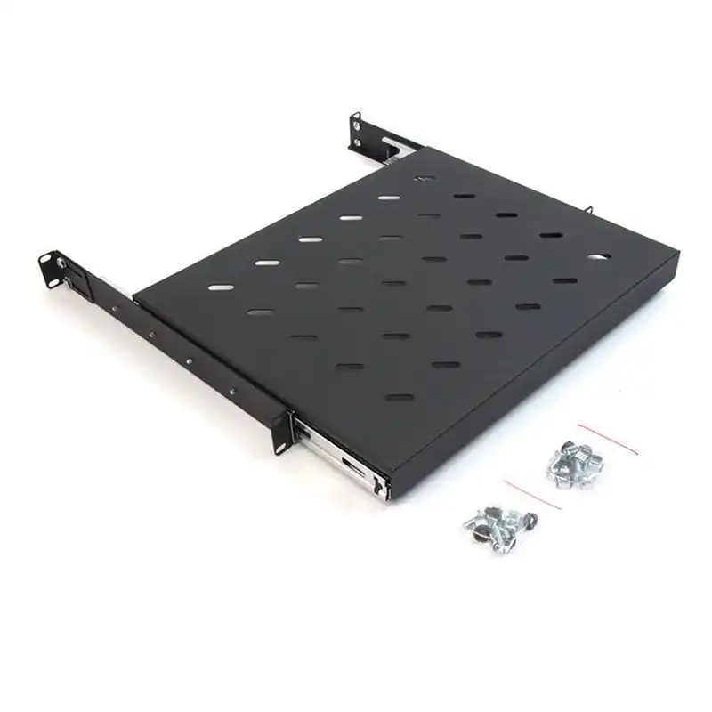 Powergreen Bandeja Movible 1U para Armario Rack de 19" con Fondo de 60cm