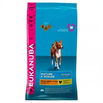 Pienso para perros adultos y senior medianos Eukanuba + 7 pollo 3 Kg