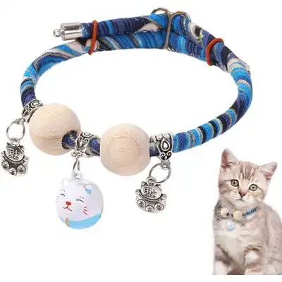 HausPets Collar ajustable de gato con cuentas de cedro y cascabel - Artículo 1 - HausPets - Comparador de precios