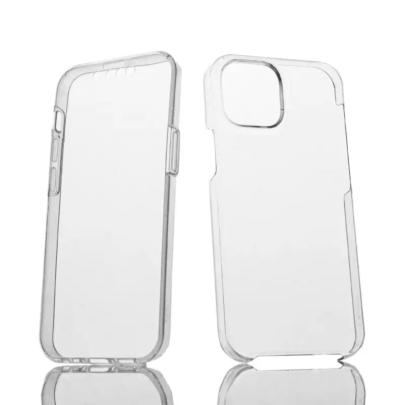 Max Power Digital Funda Doble Cara 360 Grados Silicona Transparente Para Apple Iphone 13 Mini