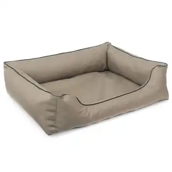 Mestizo Valencia Ortopédico Cama Para Perro Gato Mascotas Sofá En Beige Con Gris 65 X 50 Cm