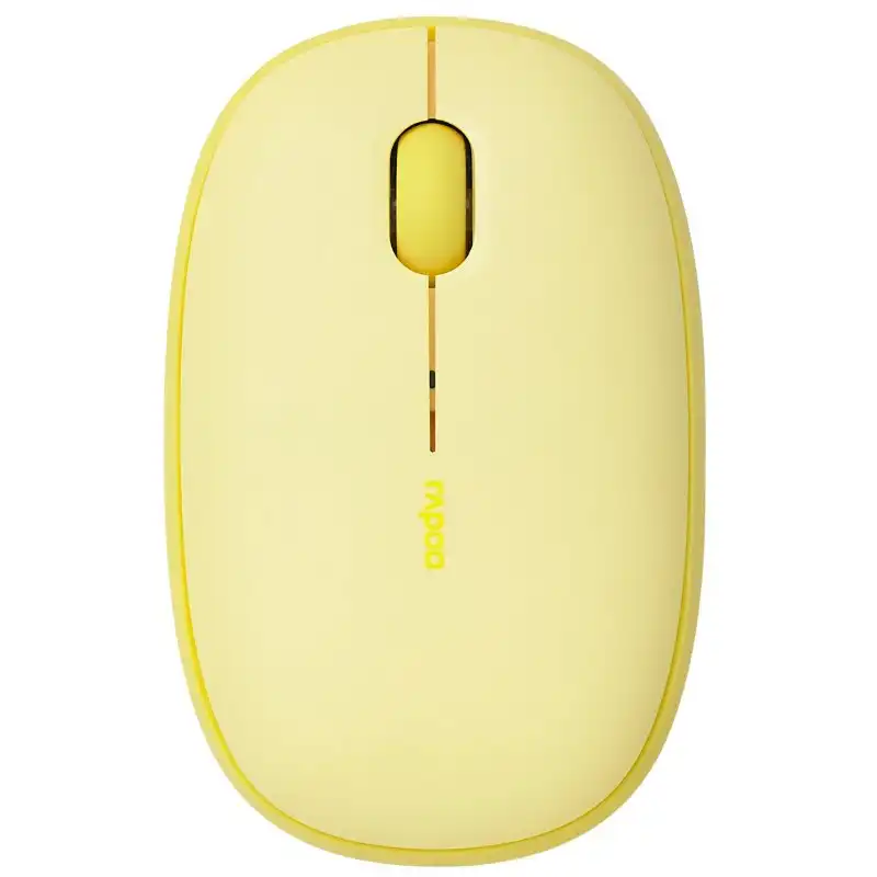 Rapoo M660 Silent Ratón Óptico Inalámbrico Bluetooth 1300 DPI Amarillo