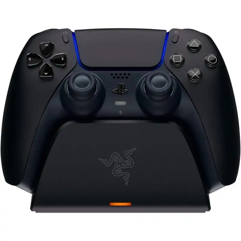 Razer Base de Carga Rápida para Mando Inalámbrico DualSense de PS5 Negra