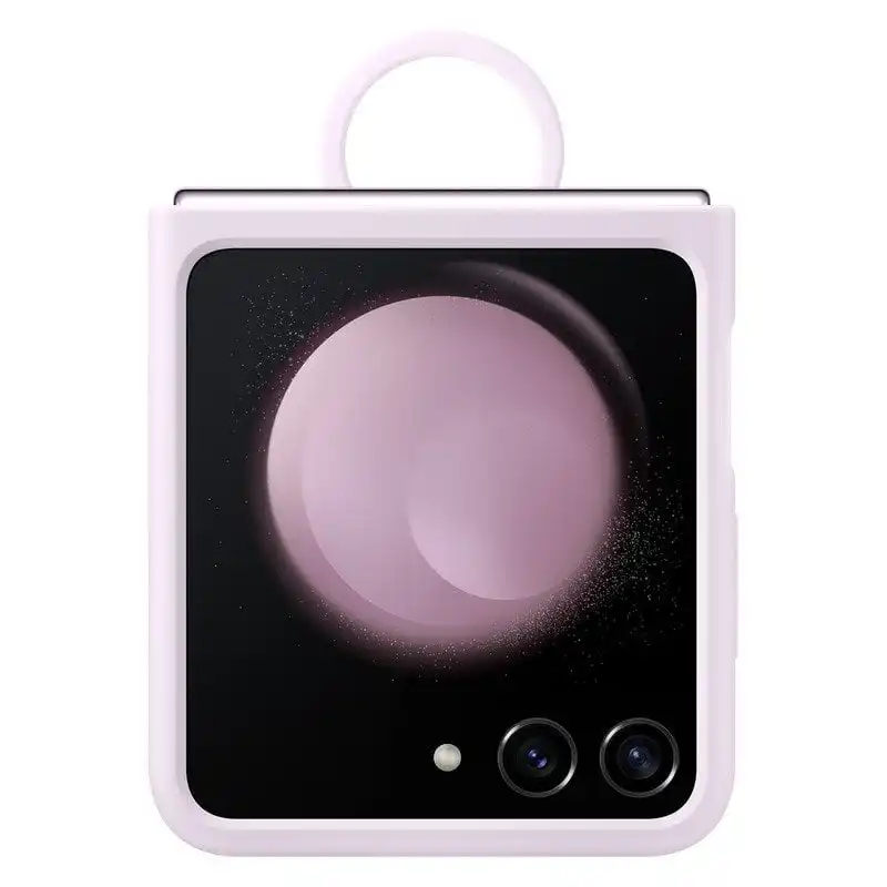 Samsung Funda de Silicona con Anillo Lavanda para Galazy Z Flip5