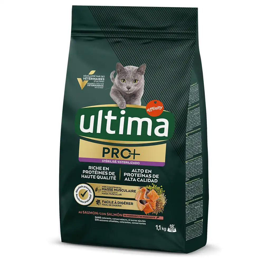 Ultima Cat PRO+ Sterilized Salmón - 1,1 kg