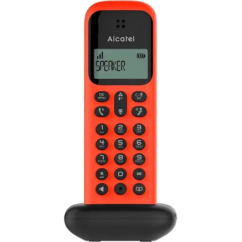 Alcatel D285 Teléfono Fijo Inalámbrico Rojo