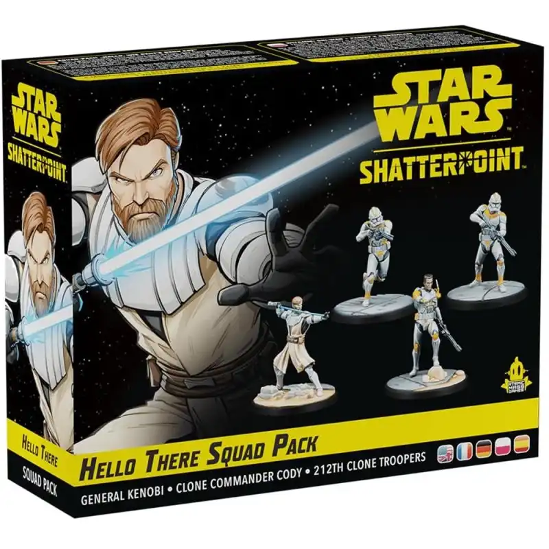 Asmodee Star Wars Shatterponit Pack Squad Hola General Obi-Wan Kenobi Juego de Mesa