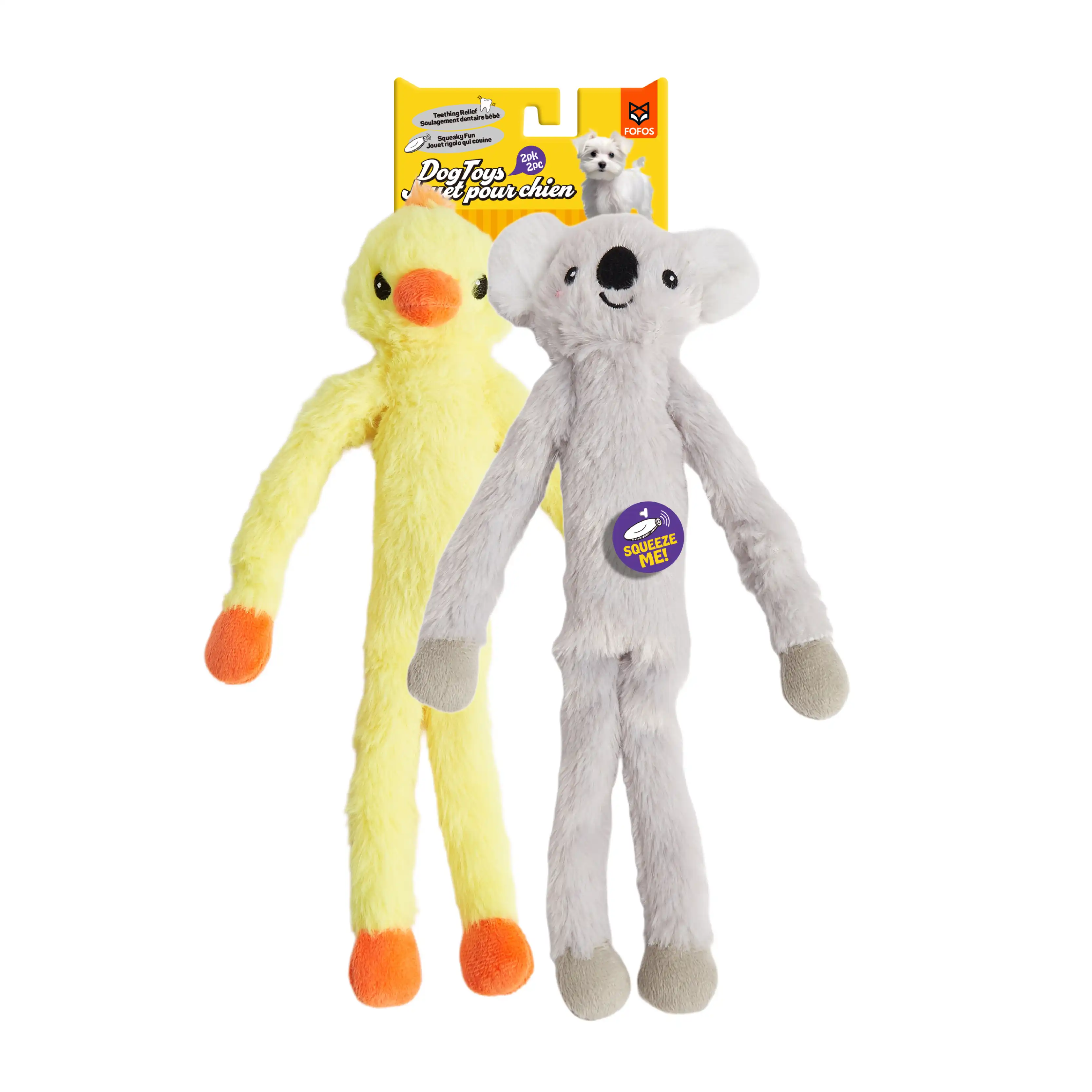 FOFOS s para Perro con Sonido – Pack 2 (Pato + Koala) - 29x8x4 cm - Fofos - Comparador de precios