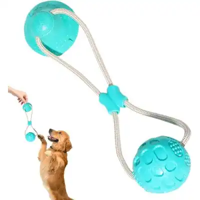 HausPets  de cuerda con ventosa - Limpieza dental, salud canina - Azul - HausPets - Comparador de precios