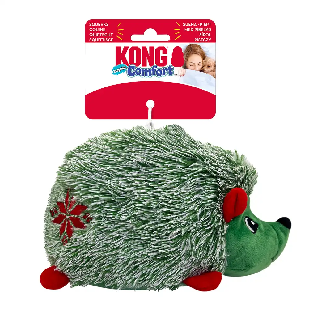 KONG Holiday Comfort Erizo de peluche para perros - 1 unidad