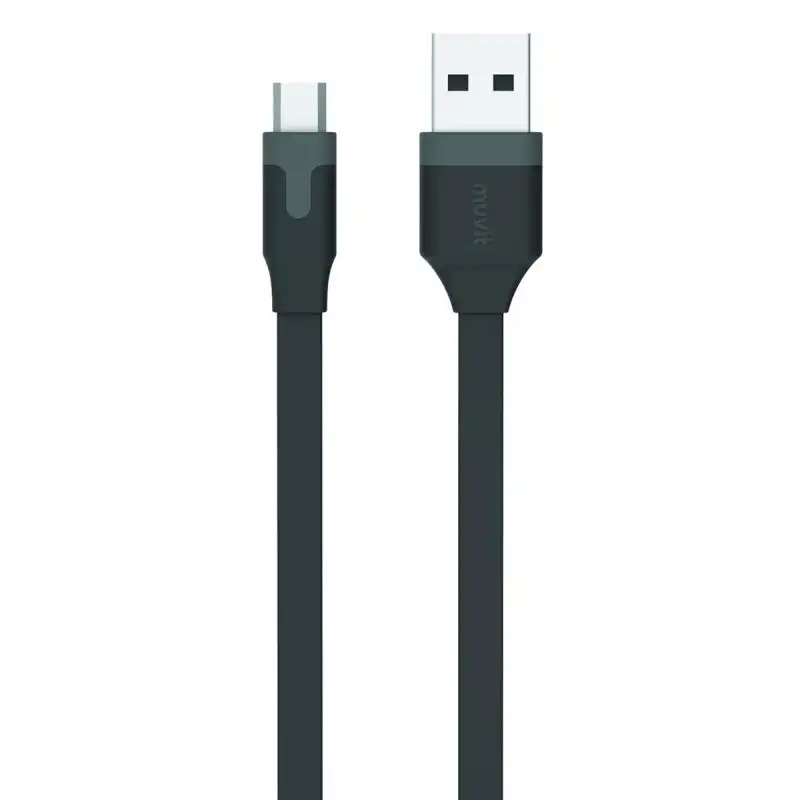 Muvit Cable MicroUSB a USB 2.4A 1m Negro