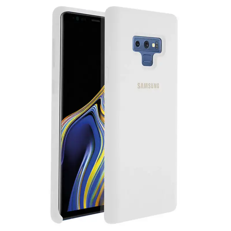 Samsung Soft-Touch Funda de Silicona Blanca para Samsung Galaxy Note 9