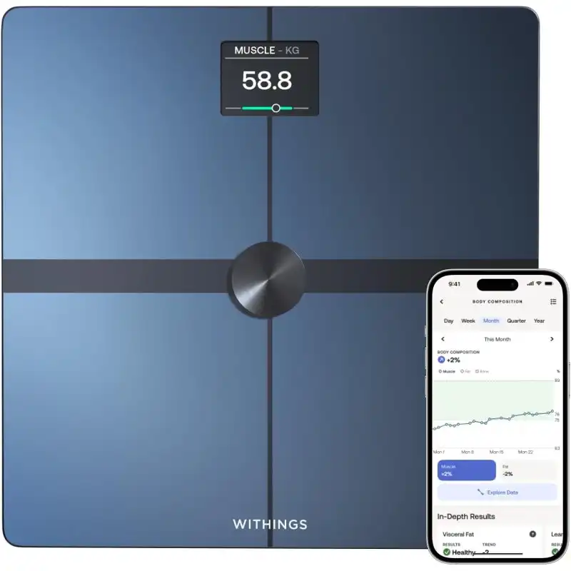 Withings Body Smart Báscula Conectada con Health Mate Negra