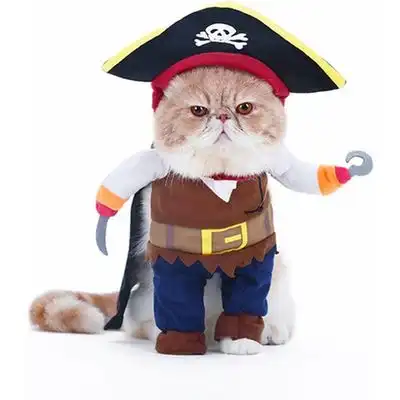 ZooVenture Disfraz de pirata para perros y gatos - Talla M: Contorno de pecho 25 cm - Zooventure - Comparador de precios