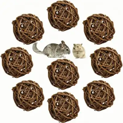 ZooVenture Juego de 9 bolas de mimbre natural de juguete animales pequeños - 9 piezas - Zooventure - Comparador de precios
