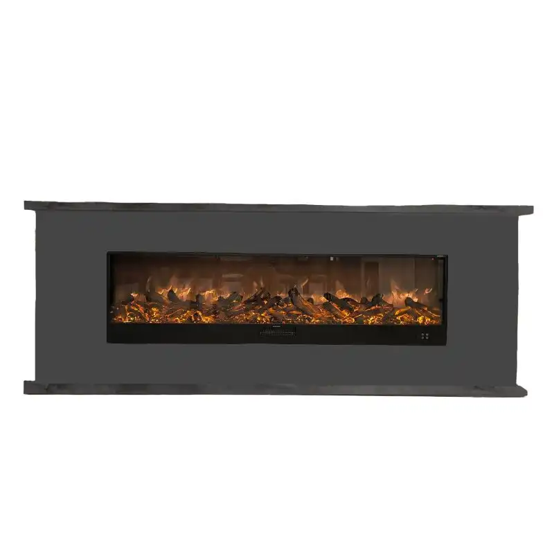 Chimenea Electrica Móvil De Lena Antracita Desio 150