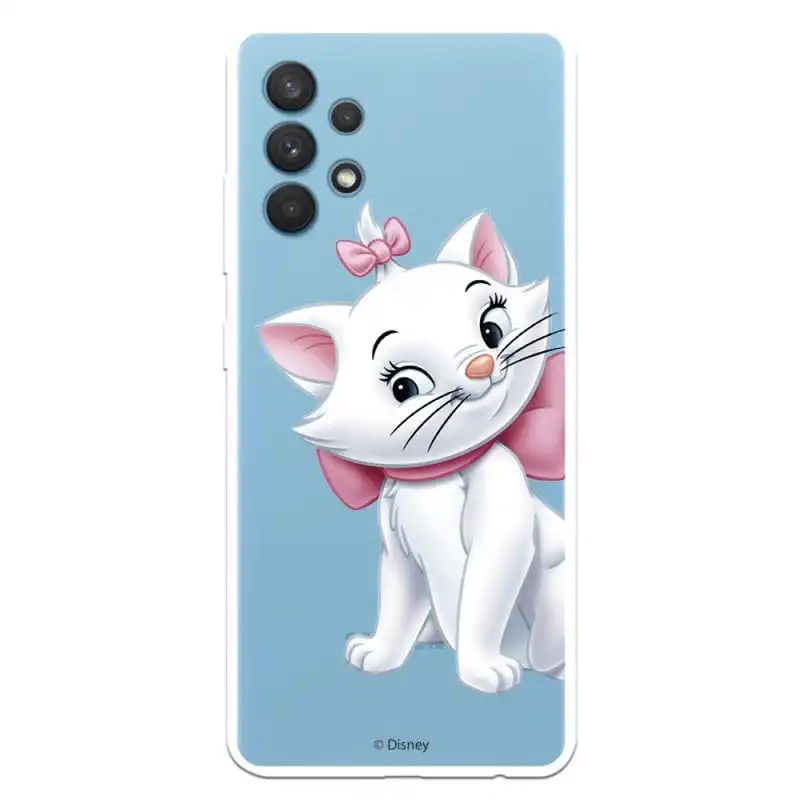 Funda Oficial de Disney Los Aristogatos Marie Silueta para Samsung Galaxy A32 4G