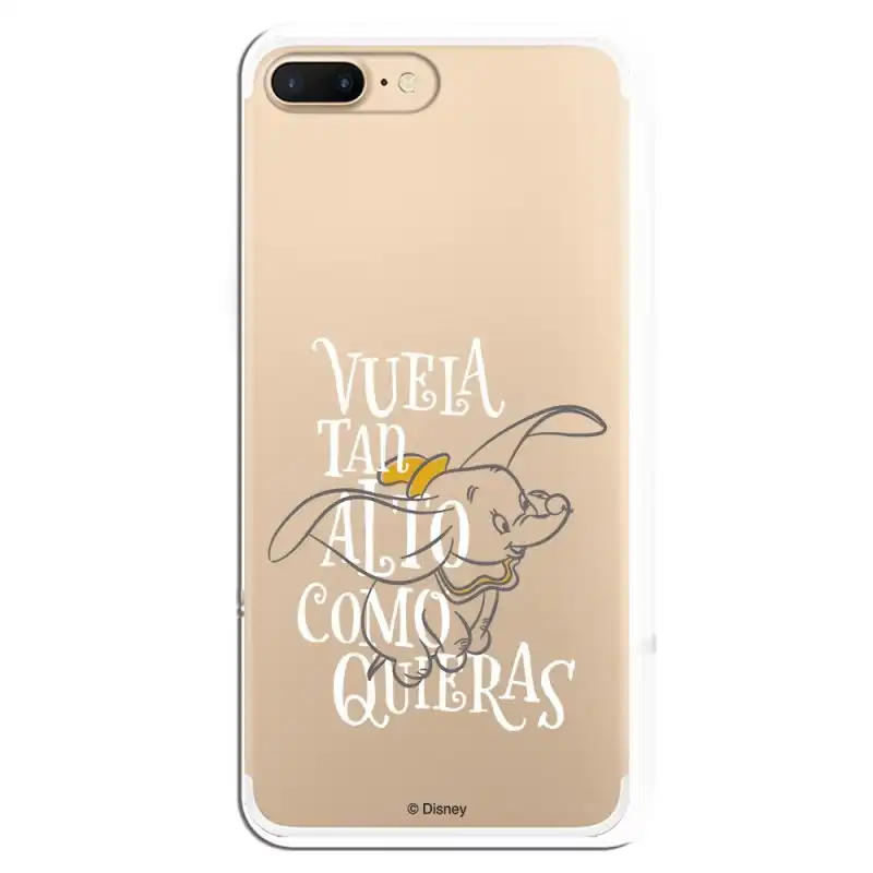 Funda Oficial Disney Dumbo Vuela Tan Alto Clear para iPhone 7 Plus