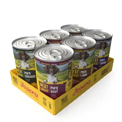 Josera Meatlovers Pure 6 x 400 g comida húmeda para perros - Pack mixto (4 variedades) - Diseño nuevo - Josera - Comparador de precios