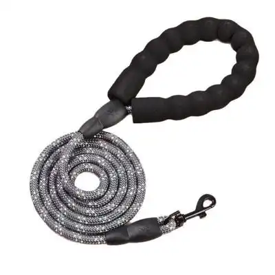 ZooVenture Correa perros alta resistencia - Cuerda reflectante mosquetón - Negro - 150 cm x 12 mm - Zooventure - Comparador de precios