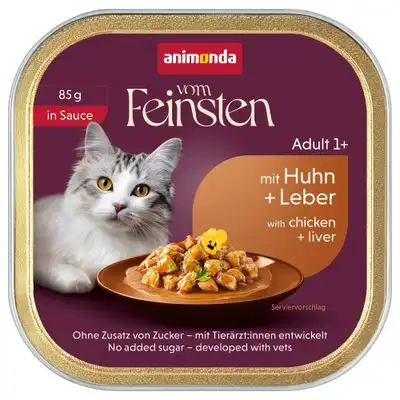animonda vom Feinsten Adult 32 x 85 g - Pollo y hígado en salsa - Animonda Vom Feinsten - Comparador de precios
