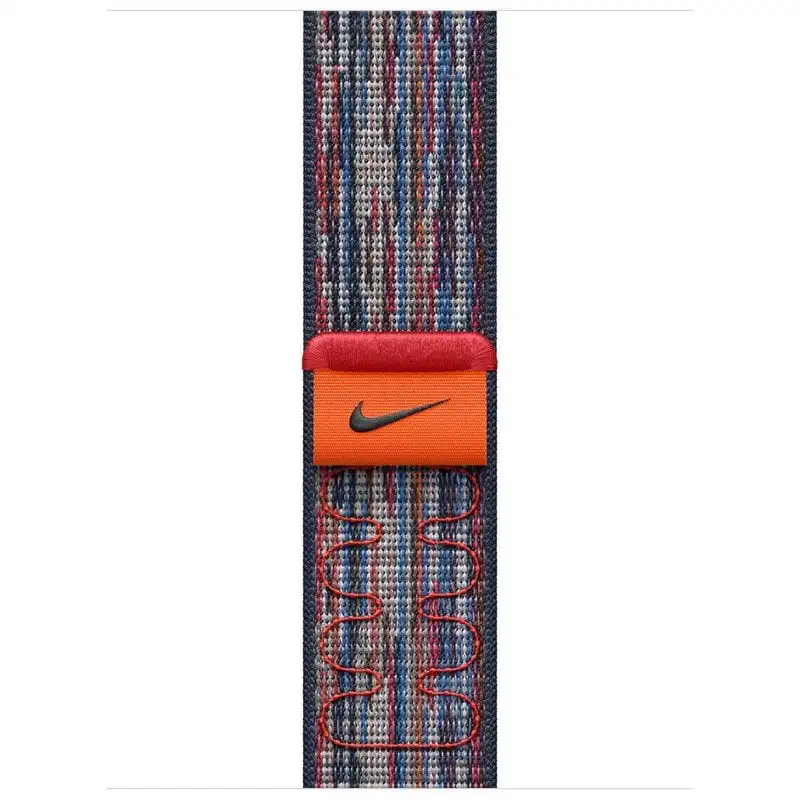 Apple Correa Loop Nike Sport Azul/Roja 42mm Talla Única