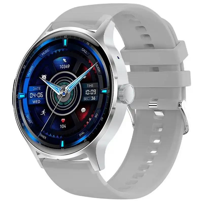 Cool Iris Reloj Smartwatch (AMOLED, Llamadas, Salud, Deporte) Silicona Gris