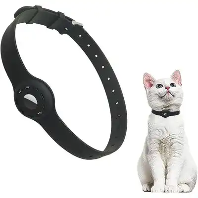 HausPets Collar antiestrangulamiento Airtag para gatos - Silicona, negro - Unidad Black One S - HausPets - Comparador de precios