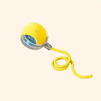 IntiMeg  para gatos Pelota automática para gatos - Llamador de pájaros con cuerda amarilla - IntiMeg - Comparador de precios