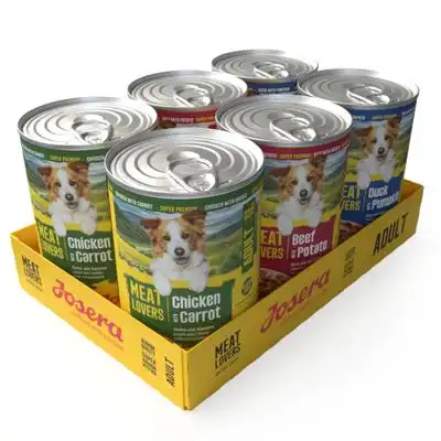 Josera Meatlovers Menú 6 x 400 g - Pack mixto (3 variedades, diseño nuevo) - Josera - Comparador de precios