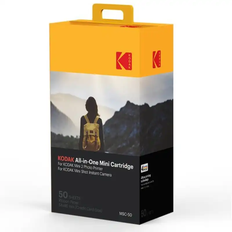 Kodak MSC50 Todo en Uno MC Papel de Repuesto 54x86mm 50 Hojas para Impresora Mini 2
