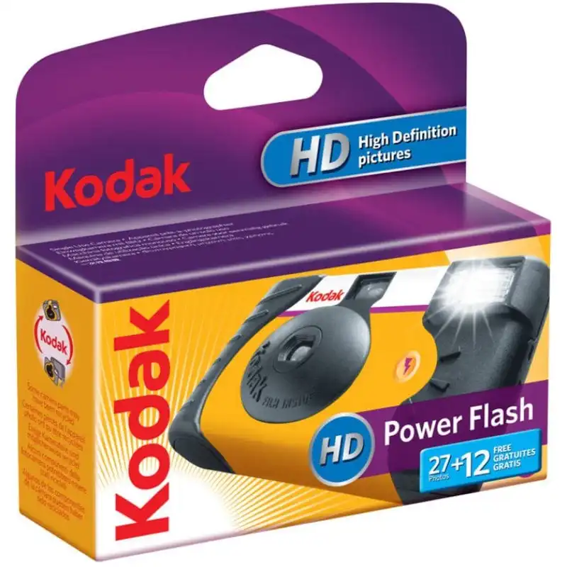 Kodak Power Flash Cámara Analógica Desechable 27+12 Fotos