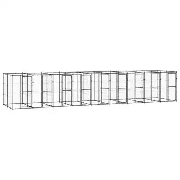 Perrera De Exterior | Jaula Para Perro | Parque Para Mascotas De Acero 21,78 M² Cfw783820
