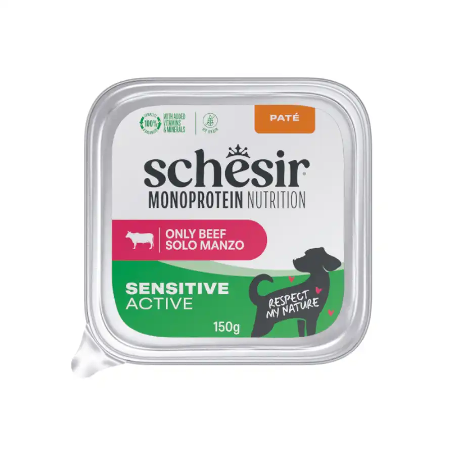 Schesir Monoprotein Tarrina Ternera paté para perros - 150 g - Schesir - Comparador de precios