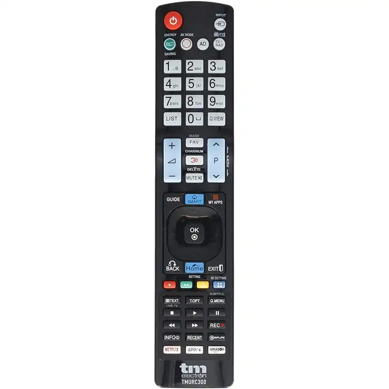 TM Electron TMURC300 Mando a Distancia Universal Compatible con Televisores LG
