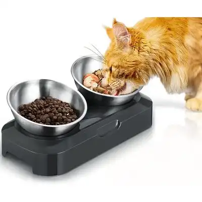 UAMLY Comedero elevado de acero inoxidable para gatos - Artículo 1 - Uamly - Comparador de precios