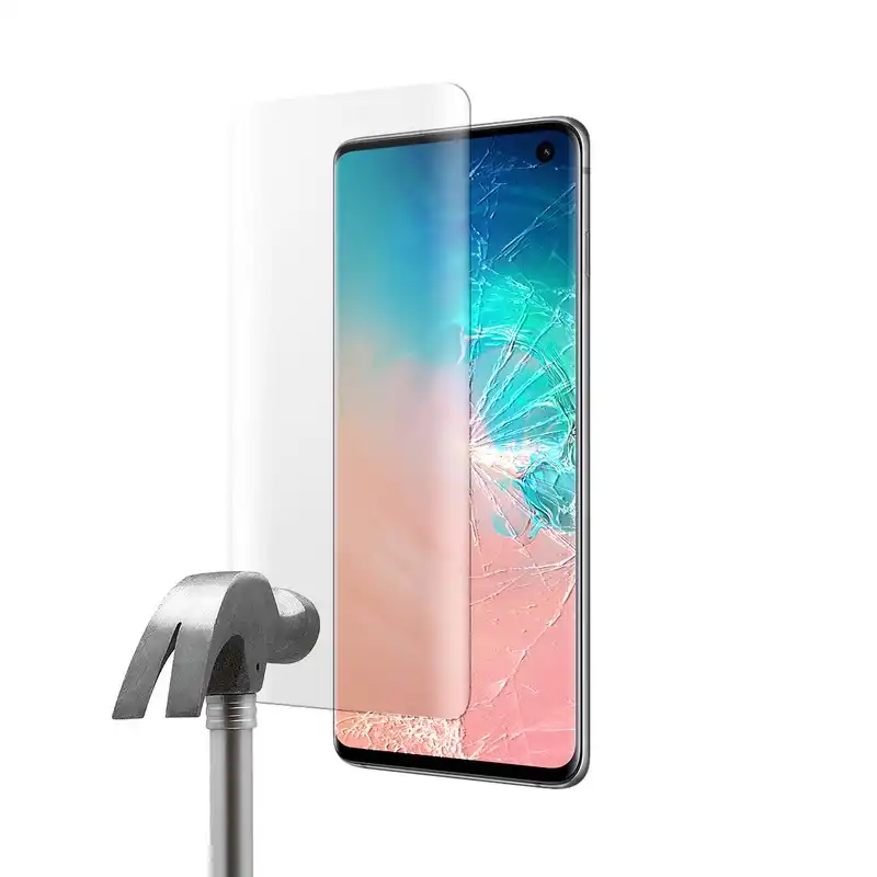 Unotec Protector Cristal Templado Full Cover 5D Negro para Samsung Galaxy S10