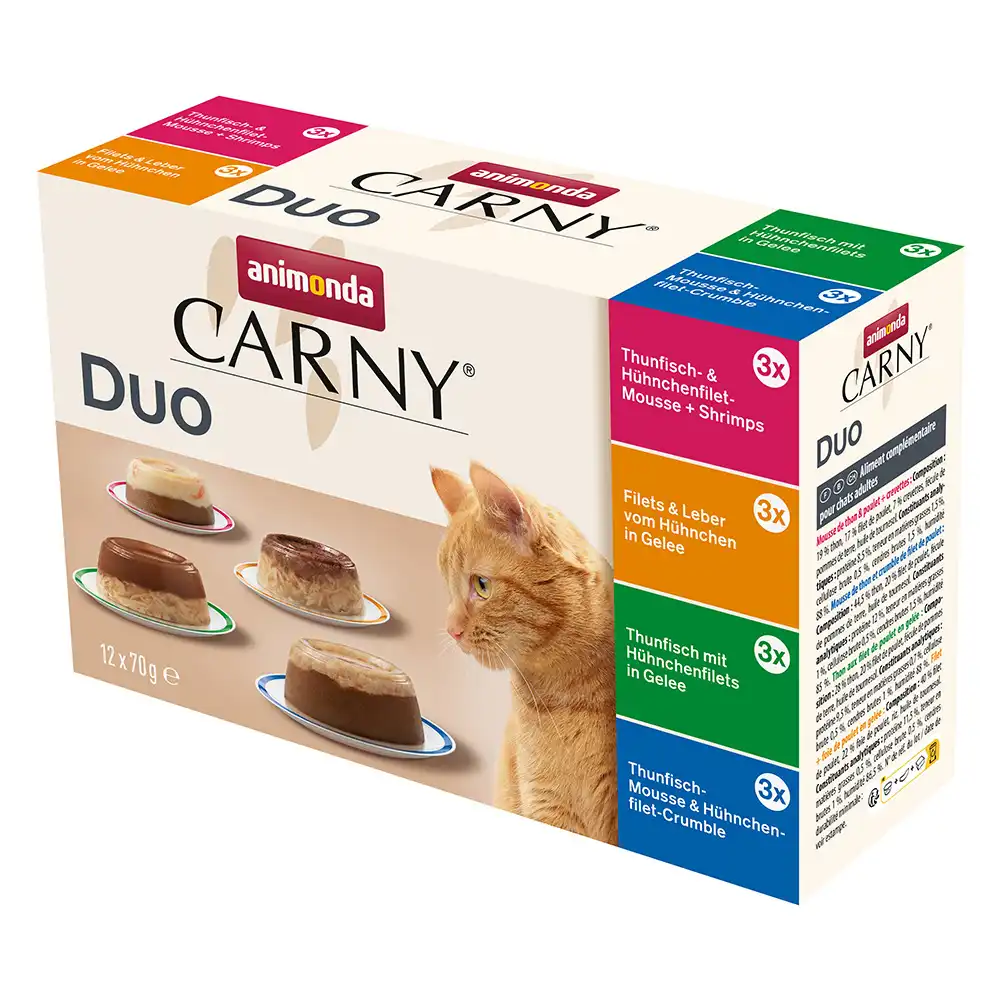 Animonda Carny Adult Duo Mix 12 x 70 g - Variación dúo