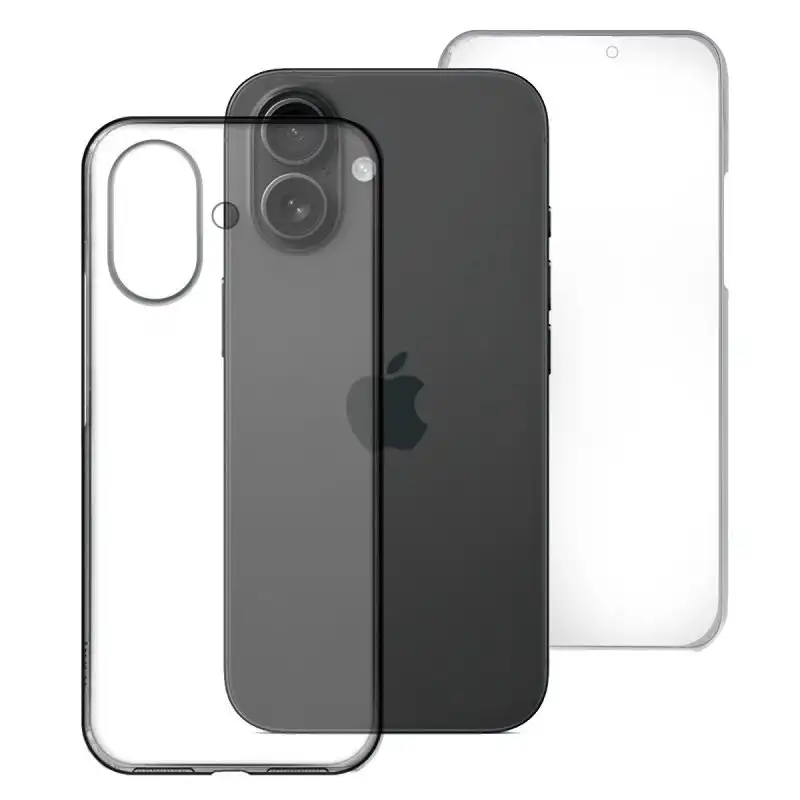 Max Power Digital Funda Doble Cara 360 Grados Silicona Transparente Para Apple Iphone 16