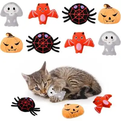 ZooVenture Set de 8 peluches de Halloween: calabaza, araña y murciélago - 8 piezas - Zooventure - Comparador de precios