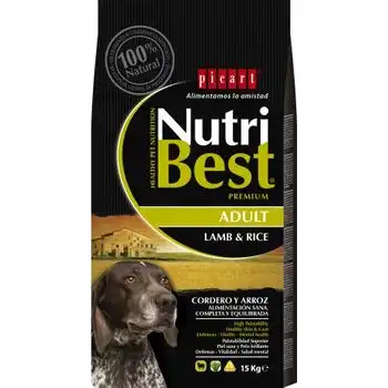 Picart Nutribest Adult Cordero y arroz 15 Kg.