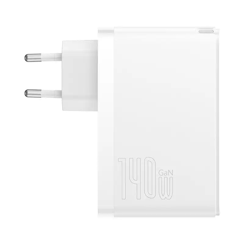 Baseus GaN5 PRO Cargador Rápido de Pared PD3.1 USB-C 140W Blanco