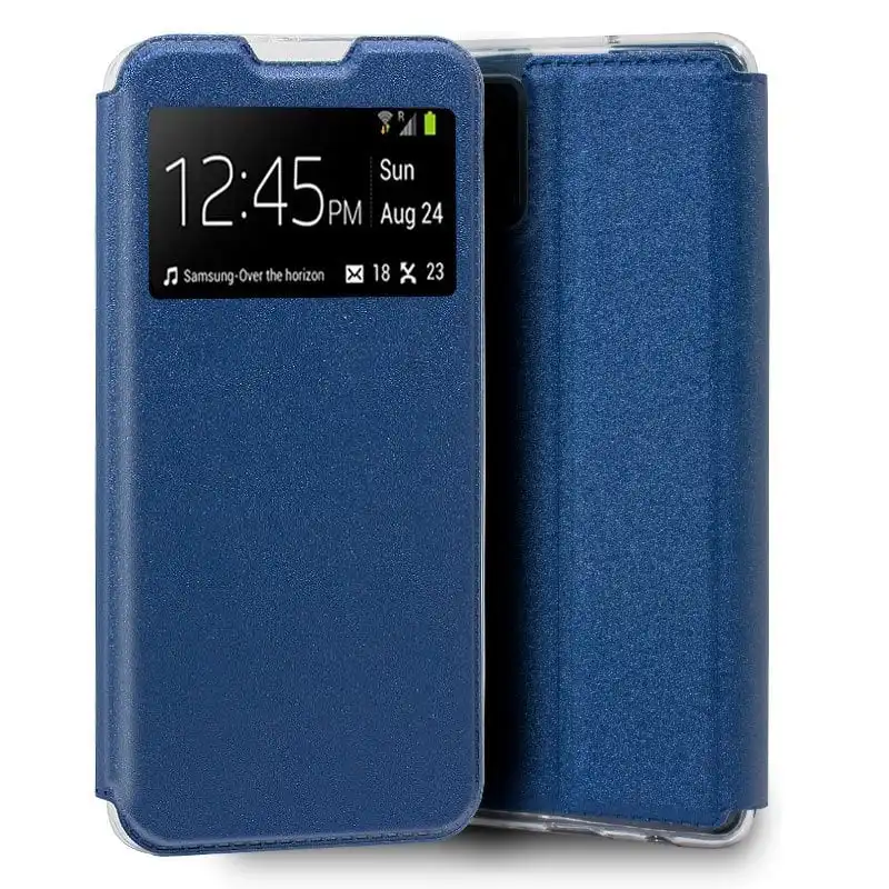 Cool Funda Flip Cover Liso Azul para Samsung Galaxy A71